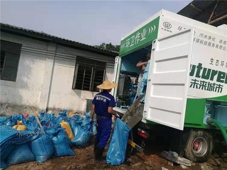 西充工业污泥压干处理
